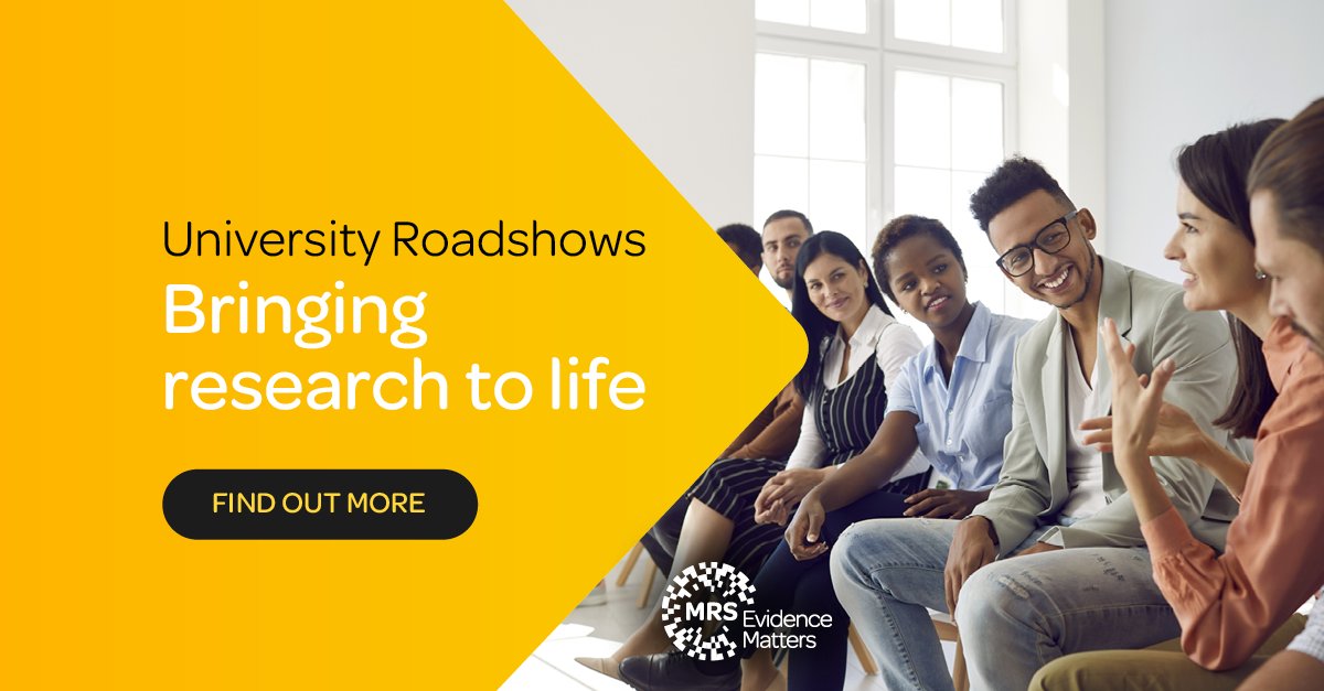 The MRS <a href="/AQRUK/">AQR</a> virtual Uni Roadshow visits University of Greenwich at 1pm today! Brilliant volunteers, Petra <a href="/decodingloyalty/">Motif</a> and Joe <a href="/MustardResearch/">Mustard</a> will encourage students to consider a career in market research! 

#graduatejobs #careeradvice #graduatecareers 
<a href="/UniofGreenwich/">Uni of Greenwich</a>