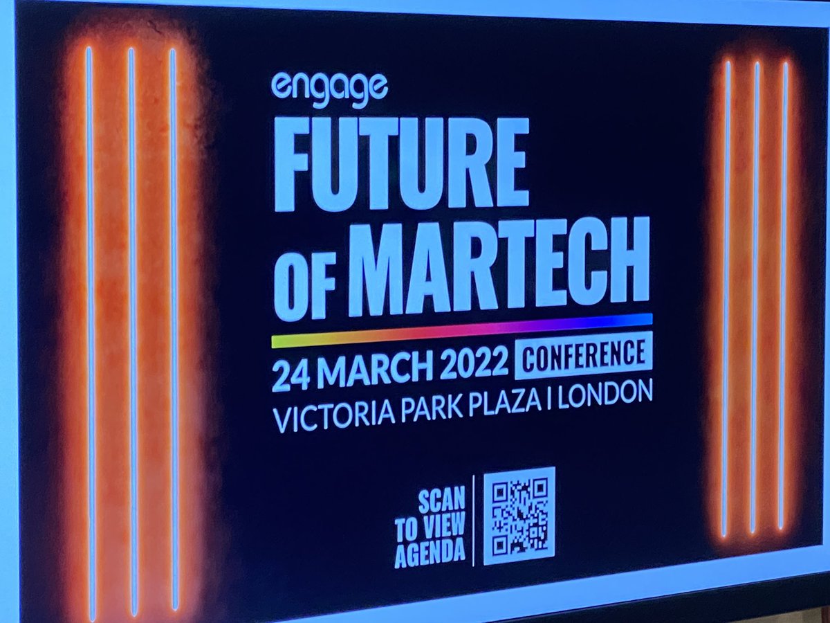TimurLondon's tweet photo. Great talk by Dave Robinson from @BootsUK on #futureofmartech and their focus for 2022: good #data, good decisions, and good #content https://t.co/rJwp7Cgf9a
