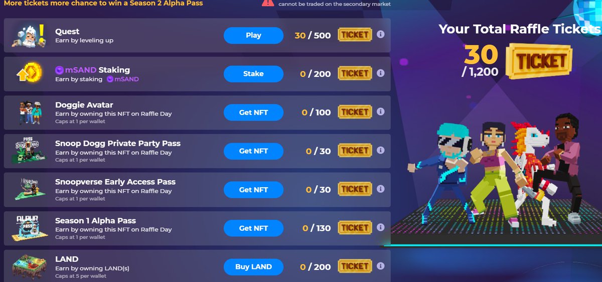 GladkikhL's tweet photo. @TheSandboxGame I just participated in the daily #SandboxAlphaS2Contest for a chance to earn up to 1,000 $SAND! Starting March 22 - Ticket Day. Check out my screenshot below!
👇 #SandboxAlphaS2 https://t.co/efyjHTrehi