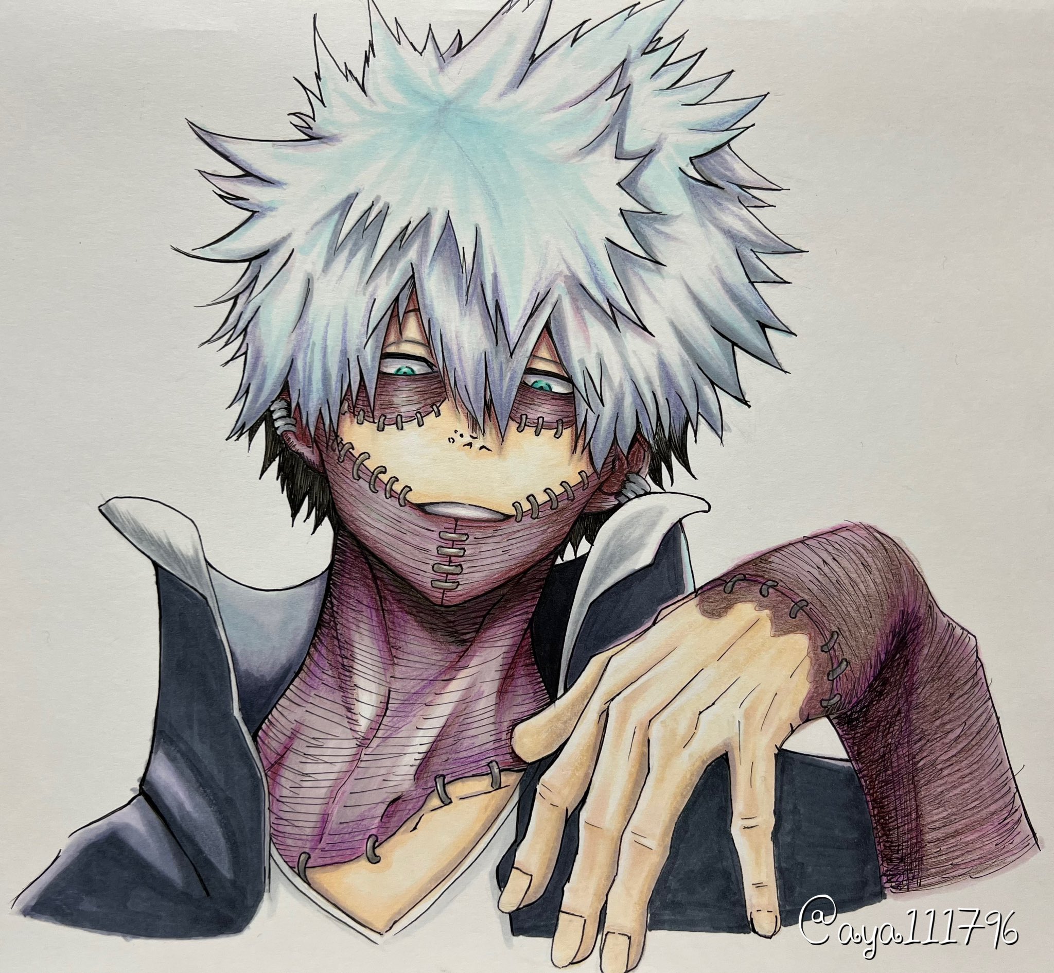 あや坊 ほぼ絵垢 ヒロアカより荼毘です 最近全然イラストupしてなかった 模写 ヒロアカ 荼毘 ヴィラン連合 アナログイラスト T Co Gy79okzexs Twitter