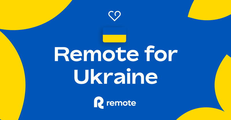 remote's tweet photo. Help us ensure that Ukrainians and all affected are supported, cared for, and safe.

This page contains a list of useful resources covering everything Remote, our partners and companies around the world are doing.

Please share 💙💛
https://t.co/APm2puSEb1 https://t.co/TXCRf24Es9