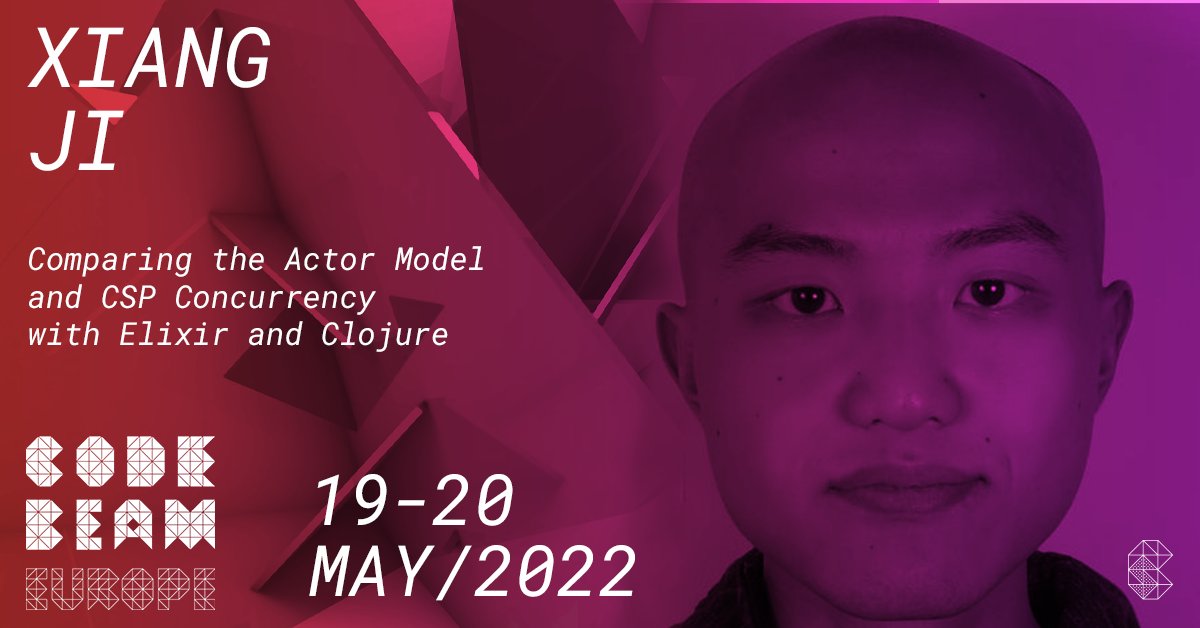 Xiang Ji, Senior Backend Engineer <a href="/Remote/">Remote</a>, will be with us at #CodeBEAM Europe presenting his talk "Comparing the Actor Model and CSP Concurrency with #Elixir and Clojure." #Elixirlang

Don't miss out on this talk! Secure your ticket today.

Learn more at:
codesync.global/speaker/xiang-…