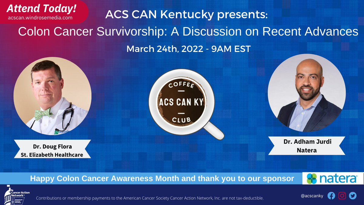 ACSCANKY's tweet photo. Want to join us today but forgot to RSVP? No worries, just go to https://t.co/7yWjjawx1Q and click the did not pre-register button to join! https://t.co/3o3Pu7TbDK