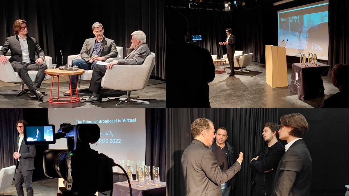 What a fantastic evening we had at the <a href="/RTSThamesValley/">RTS TECHNOLOGY CENTRE</a> Awards. Great to get the opportunity to talk about #virtualproduction to an in-person and online audience. Many thanks to the students of @BucksNewUni for the excellent production and venue! Congrats to all the winners! 🏆