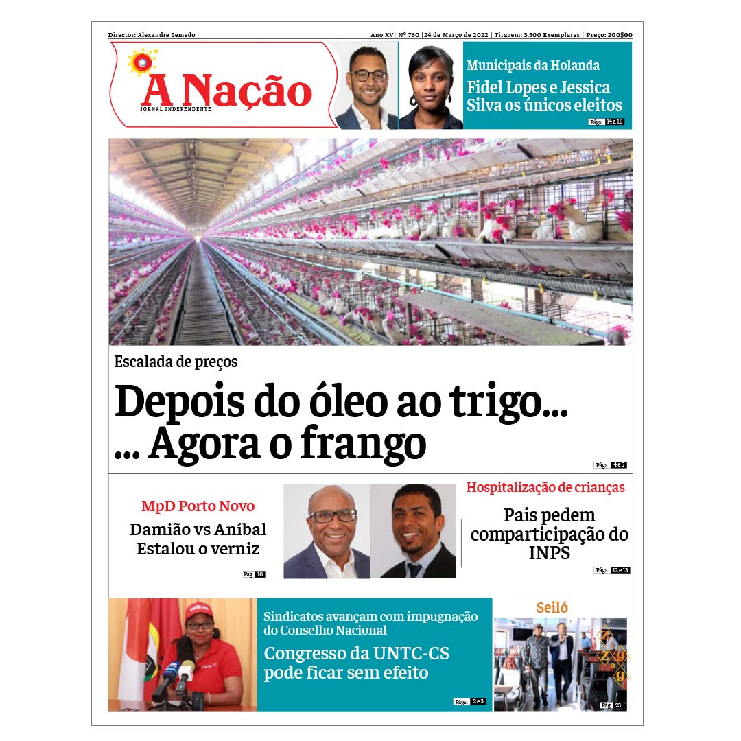 anacaocaboverde's tweet photo. -Esta Edição nº.  760, do Jornal  A NAÇÃO – que já está disponível em PDF -, comporta, ainda, as Opiniões de: Arsénio Fermino de Pina, José Miranda e Luís Kandjimbo; assim como, a Coluna de Marciano Moreira.

Leia mais aqui: https://t.co/EDd7nEx6fr https://t.co/w9zAtVwBWb