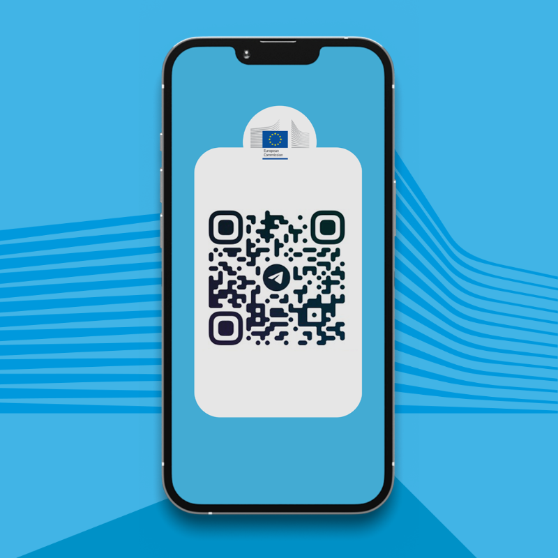 EU_Commission's tweet photo. We are now on Telegram! 

Join our channel for regular EU updates on:
🔹 our latest announcements
🔹 our support to Ukraine
🔹 our sanctions against Russia
🔹 our practical information for refugees
 
Subscribe here ↓