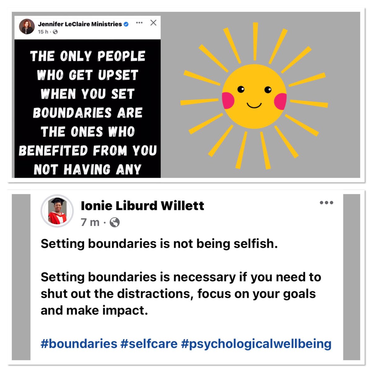 Set yourself up for success tip: set boundaries.