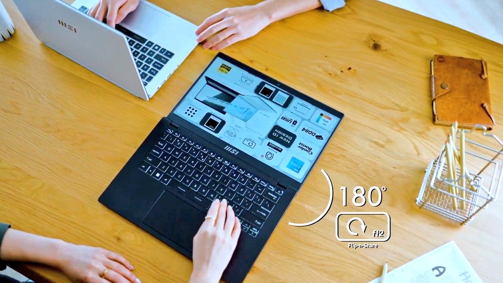 TheShaanHaider's tweet photo. The new MSI Modern 14-15 laptops announced with 12th Gen @intel Core i7 processors, Iris Xe graphics, 180° rotation screen, full size backlit keyboard, USB 3.0 Type-C port with PD charging, high resolution audio support, precision touchpad and more.

#technology @MSIMiddleEast https://t.co/7zTSwLBV9T