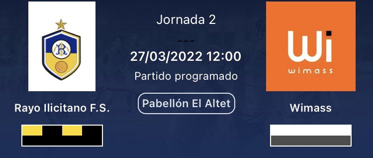 JORNADA 2|

🆚 Wimass FS.
📅 Domingo 27 Marzo.
🕛 12:00h.
📍 Pabellón del Altet.

#VamosRayo ⚡️
