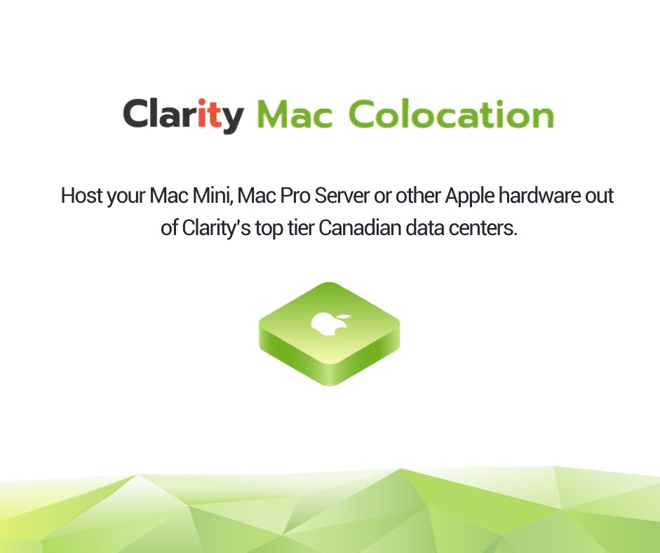 clarityhs's tweet photo. Find out how Clarity Mac Colocation can help your business:
https://t.co/fqi6UujyKD
#Mac #Colocation #MacColocation #DataCenter https://t.co/j776TPZitI