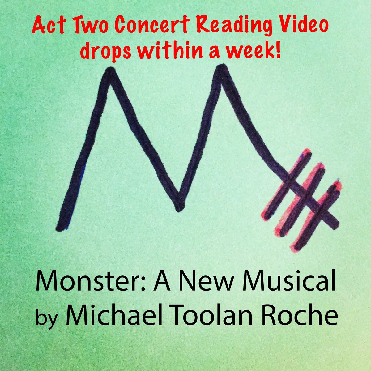 MonsterAMusical's tweet photo. Act Two of the Concert Reading of Monster: A New Musical drops within the week! #MonsterMusical #MusicalTheatre #Theatre #ConcertReading https://t.co/E5pq7ocey6