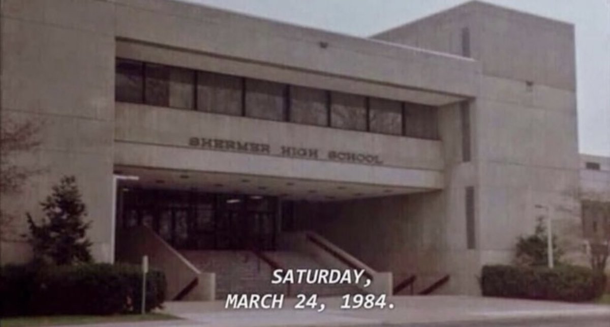 Thirty-eight years ago today. Shermer High School.