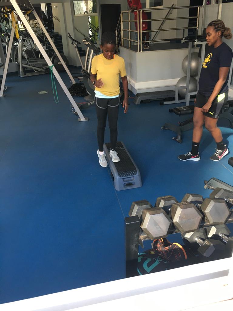 And Zara's gym sessions have started with <a href="/MissHazzybaby/">#TrainWithHaze</a> at Skyz Hotel. 

In other news, Zara heads to Lusaka for the CANA zone IV swimming championships with the fastest qualification time in the 50 meter backstroke for Uganda's 12 years and under girls' team.