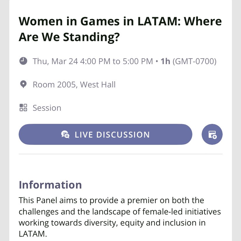TGyJugando's tweet image. Today is the day! Our Otter @sandycapi will be speaking in @Official_GDC with her awesome #WGJ friends in “#WomenInGames in Latam: Where are we standing?”
This wouldn’t be possible without the support of @LatinosinGaming @timbagames and the @TGyJugando community #GDC #GDC2022