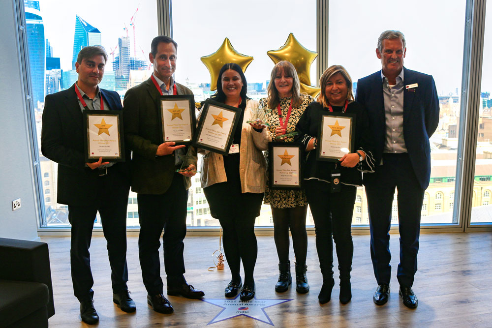 PhilBentleyCEO's tweet image. Yesterday was the annual #MitieStar Awards, where we recognise some of the exceptional work of our colleagues. We had a staggering 17,000 nominations in 2021 and I was pleased to be able to meet some of our finalists, José, José Luis, Chloe, Karen and Maria.