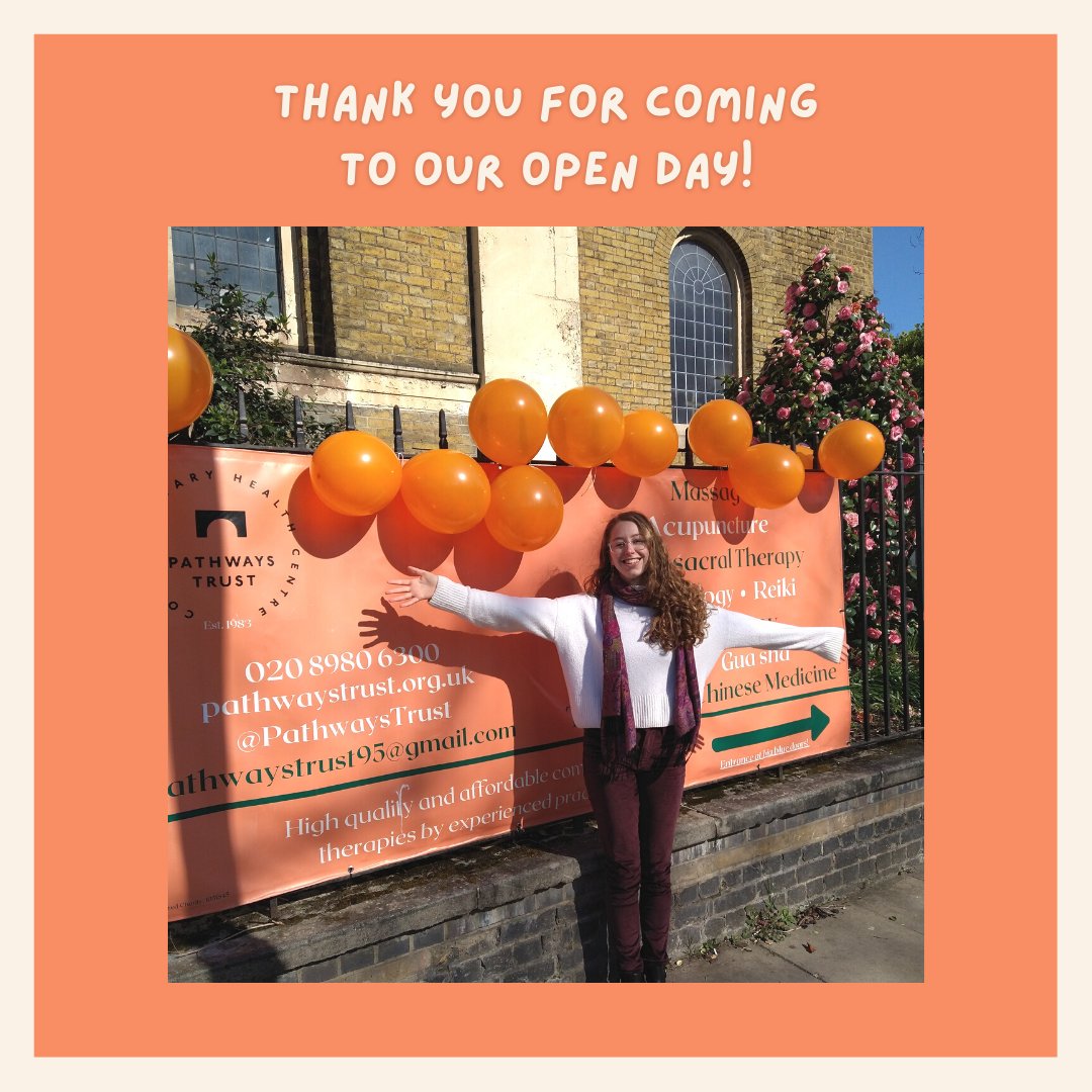 Thank you for making our Open Day a success! We treated over 48 of you for FREE!
🌞
Book a full treatment email pathwaystrust95@gmail.com and we will put you in touch with a relevant practitioner, or email them direct - contact details on our website!

#massagelondon #acupuncture