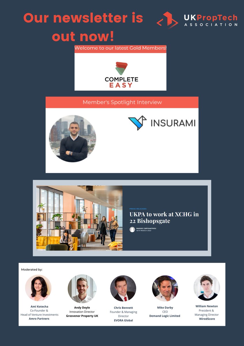 In our newsletter: Complete-Easy are our latest gold member, read our Spotlight interview with <a href="/insurami/">Insurami</a>  CEO, Majed Chaaraoui, and find out about who we are partnering with in our new office space in 22 Bishopsgate. And of course, keep up to date with upcoming events!