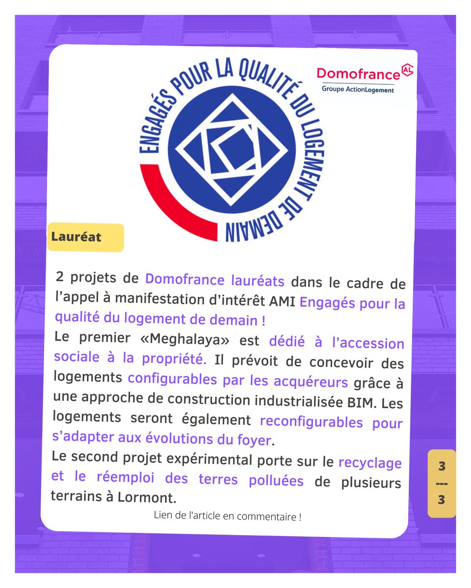 🌟 ACTUS DE LA SEMAINE - Chaque semaine, retrouvez les infos qui ont marqué le monde du #LogementSocial ! 
On continue cette semaine avec les actus de :
<a href="/DigitalHabitat_/">Digital Habitat</a> ; <a href="/GonzagueNoyelle/">Gonzague Noyelle</a> <a href="/Podeliha_AL/">Podeliha</a> <a href="/pp_boucher/">Pascal Boucher</a>; @domofrance