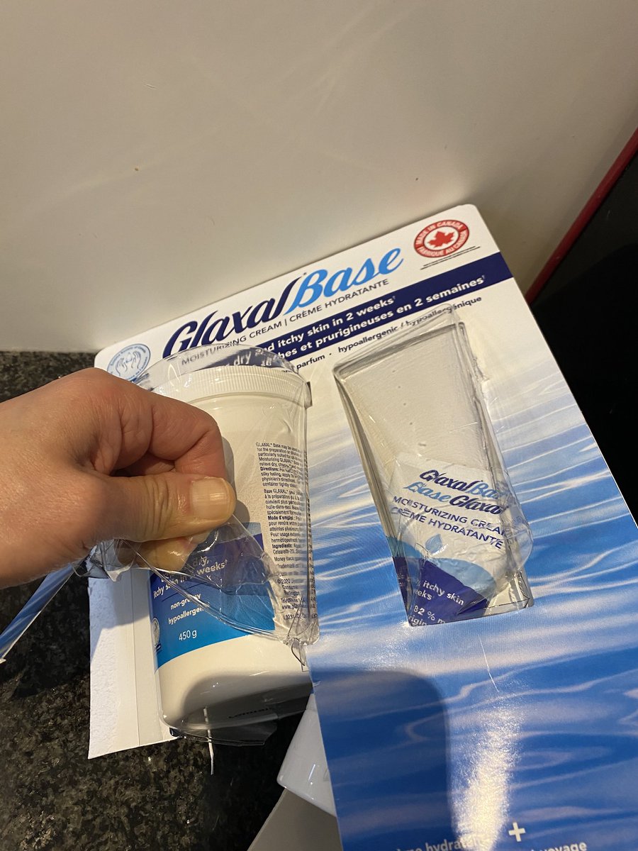 markham_moms's tweet photo. Arghhhh trying to get the @GlaxalBaseCAN creams out of the packaging. My favourite moisturizer…if only I can get it out. https://t.co/dZUa9qBJT7