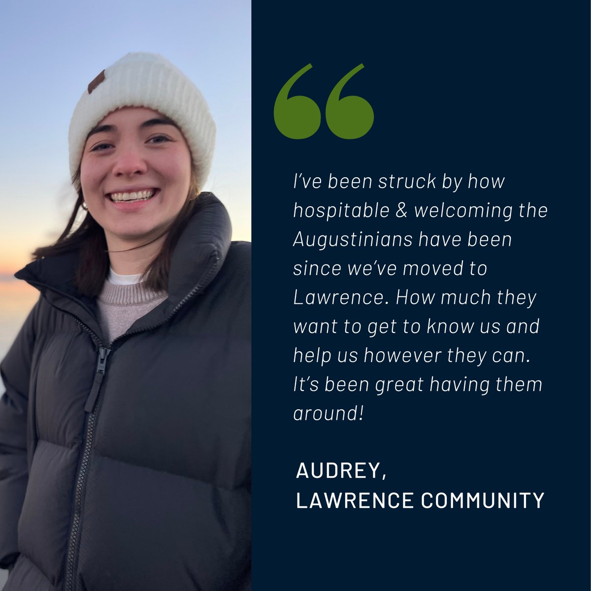 Featured Vol: Audrey!
Audrey’s advice for future AVs is to live in the moment &amp; take each day as it comes. She’s living out that advice by learning alongside her students and teachers &amp; enjoying late-night popcorn with her community 🍿