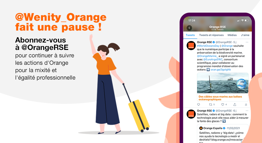 #News | Vous souhaitez continuer à découvrir les engagements et actions d'@Orange en faveur de la #Mixité et de l'#EgalitéProfessionnelle ?
➡️ Abonnez-vous dès maintenant au compte <a href="/OrangeRSE/">Orange RSE</a> et au hashtag #HelloWomen !