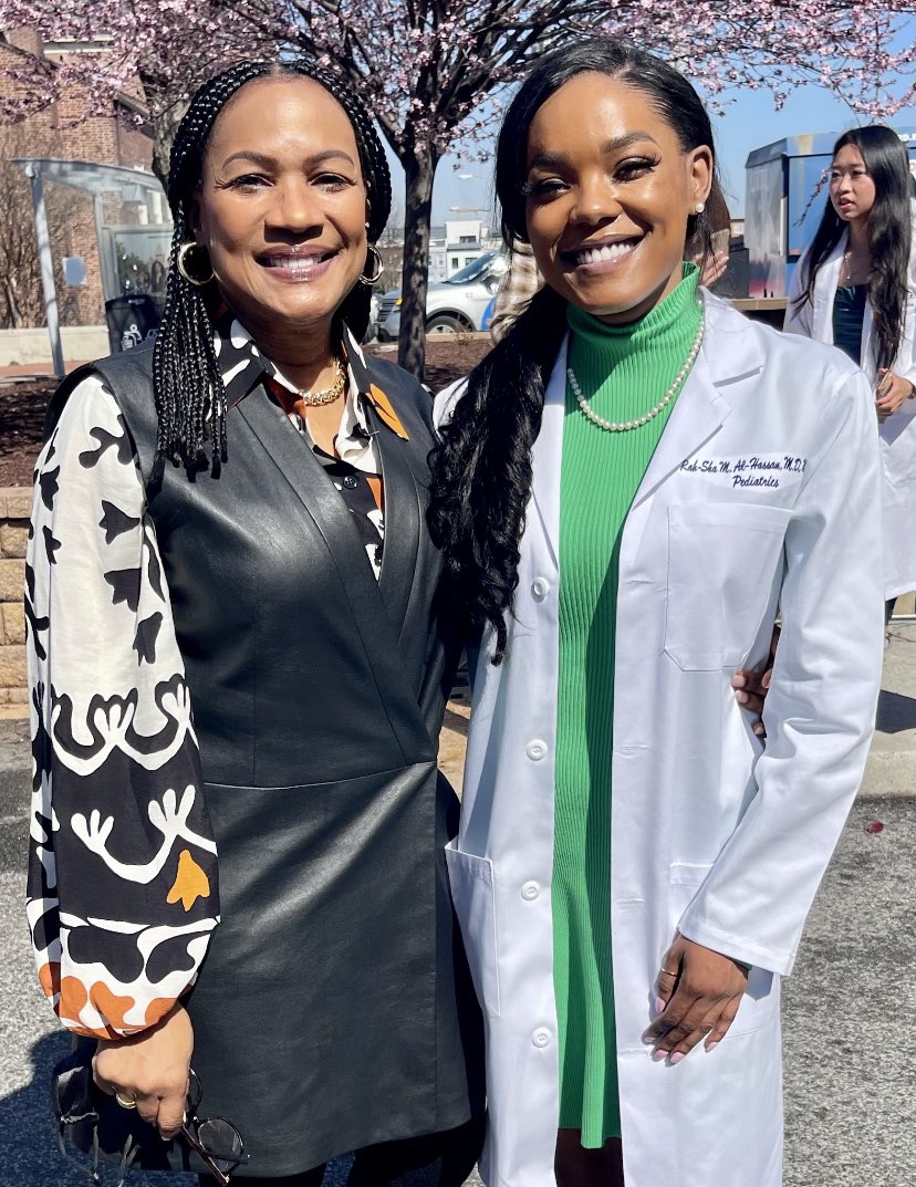 My great-grandmother only had a 3rd grade education. My grandmother died at the age of 39 after having a massive heart attack. My mom, as a single mother, got her Masters & PhD in my lifetime. & today, I am a Stanford Pediatric resident. I am my ancestors wildest dreams🥺