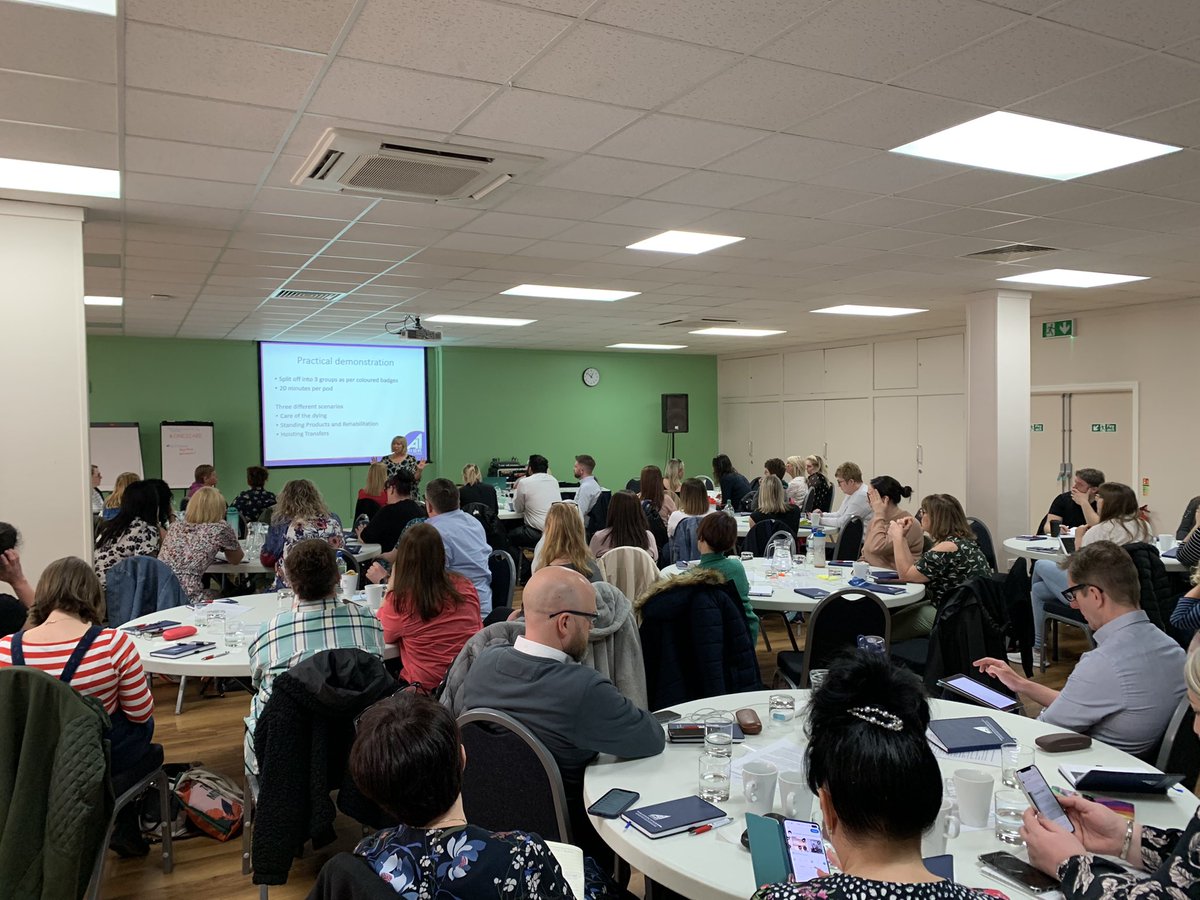KateSlater2's tweet photo. Brilliant morning test out the equipment for single handed care, this afternoon we are looking at implementation and how we overcome barriers to change #One2Care https://t.co/GIPdO9IF55