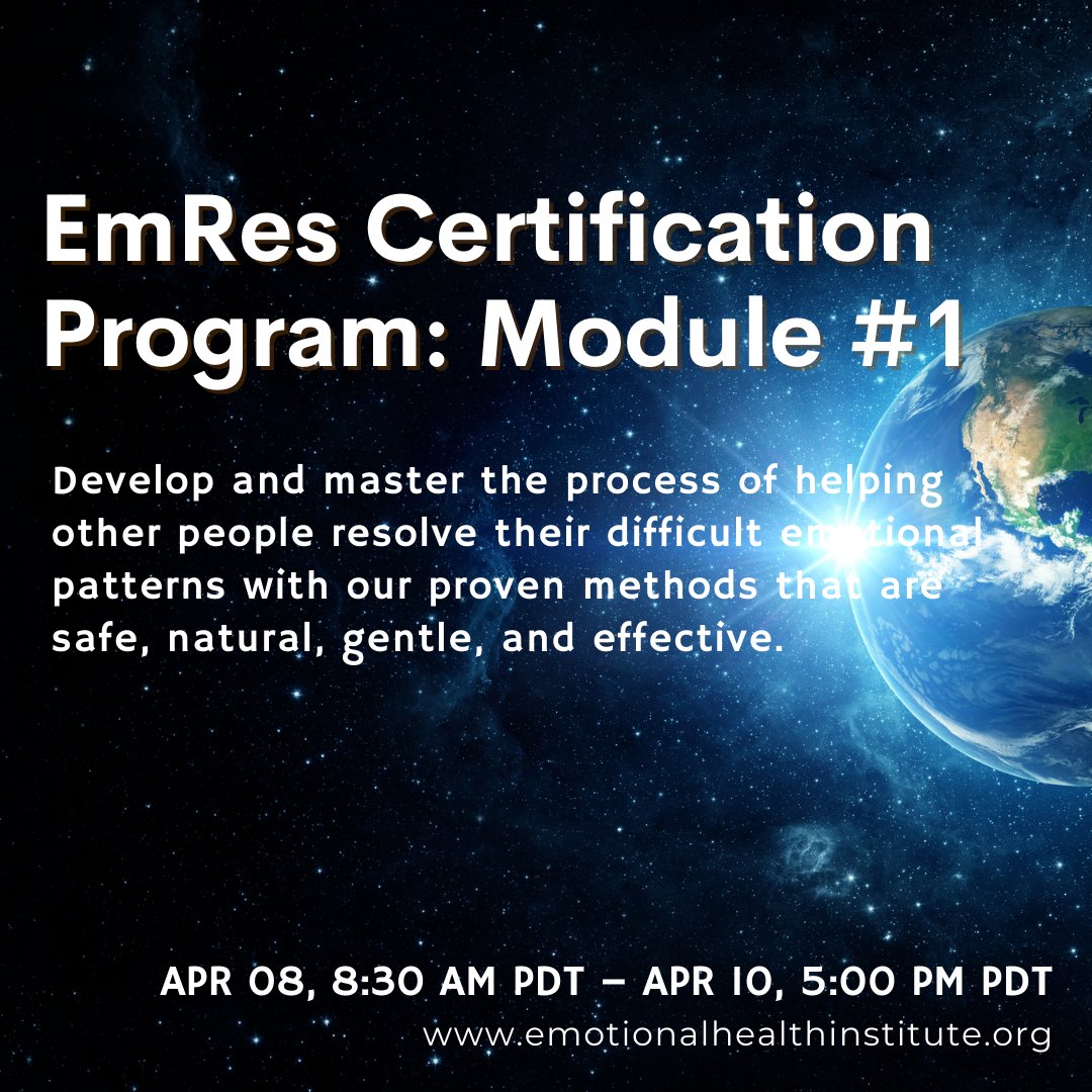 CedricBertelli's tweet image. Through this course, you will develop a new understanding of Emotional Functioning. Click the link in our bio to learn more and register today! 

 #emotionalresolution #wellbeing #emotionalresilience #emotionalhealth #peace #emres #peaceofmind