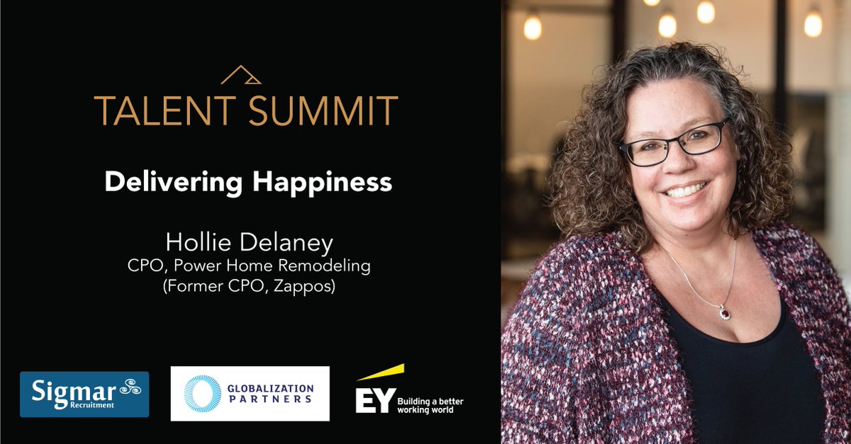 Hollie Delaney, CPO <a href="/PowerHRG/">Power Home Remodeling</a> on stage now talking candidly about how to deliver happiness for employees and customers alike #talentsummit