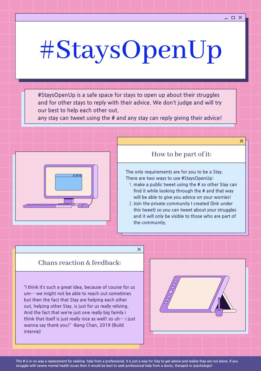 l0vely_miru's tweet photo. y'all if u want to tell someone abt something that is on ur mind enter #StayOpenUp ,here r more infos 
(cr to @ChansBabyStay) https://t.co/hriFiP4SEH