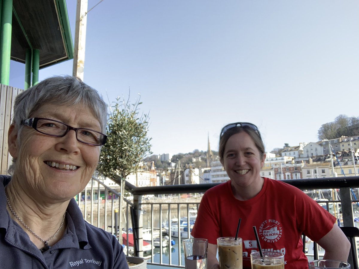 AloefromDebbie's tweet photo. Waiting for lunch at #Wesup Torquay after a lovely walk to Paignton & back with my daughter Robyn down from Aberdeen. 🌞 https://t.co/yBtXMSzCoR