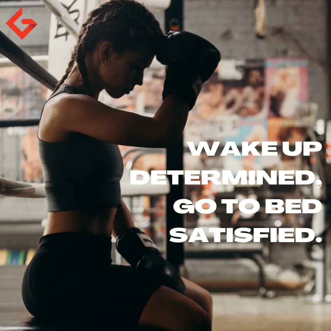 TeamGritfuel's tweet photo. @therock said it best. “Wake up determined, go to bed satisfied.” 👊🏼 Remember that every step is closer to your goal! No matter how far it feels, it's closer than it was yesterday 🥊 https://t.co/FWuRwFgQqU