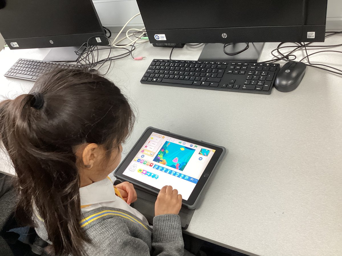 StainesPrepDigi's tweet photo. #StainesPrepYear2 explored @scratchjr on the Ipads to make characters move, grow and disappear. They learnt how to code interaction between objects and control them in different ways.
#StainesPrepDigitalLearning #StainesPrepBeYourBest #StainesPrepSTEM @Apple https://t.co/287hACa6GU