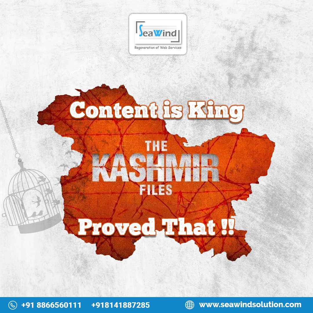 seawindsolution's tweet photo. "Content is King - The Kashmir Files" proved that ๐
๐๐ข๐ฌ๐ข๐ญ: โก https://t.co/7ibPr3tr4o โฌ
๐๐๐ฅ๐๐ฌ ๐๐๐๐ฆ
๐ +๐๐ ๐๐๐๐๐๐๐๐๐๐
๐ +๐๐ ๐๐๐๐๐๐๐๐๐๐
#seawindsolution #KashmirFiles #TheKashmirFiles #contentisking #contentmarketing #ahmedabad #Gujarat https://t.co/86f0aZ4Lli