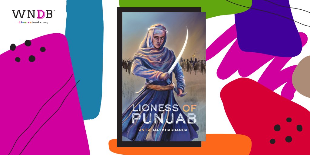 diversebooks's tweet image. We're thrilled to reveal the cover for LIONESS OF PUNJAB by @jarianita! Cover art by Anantjeet Kaur. This YA novel about a Sikh woman warrior comes out 9/17/22 from @YaliBooks. Get a closer look here: ow.ly/1Z0c50IqXtk