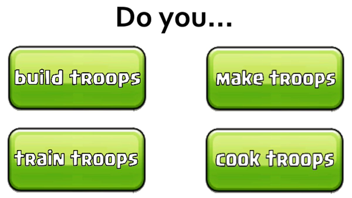 ClashofClans's tweet photo. Which one do you use? 🤔

©️ Credits to u/TheTRUTHahn via @redditclash https://t.co/ahX0lEuLA3