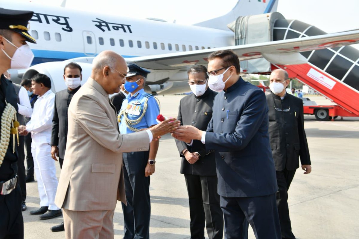 Welcomed Hon. President at the airport.