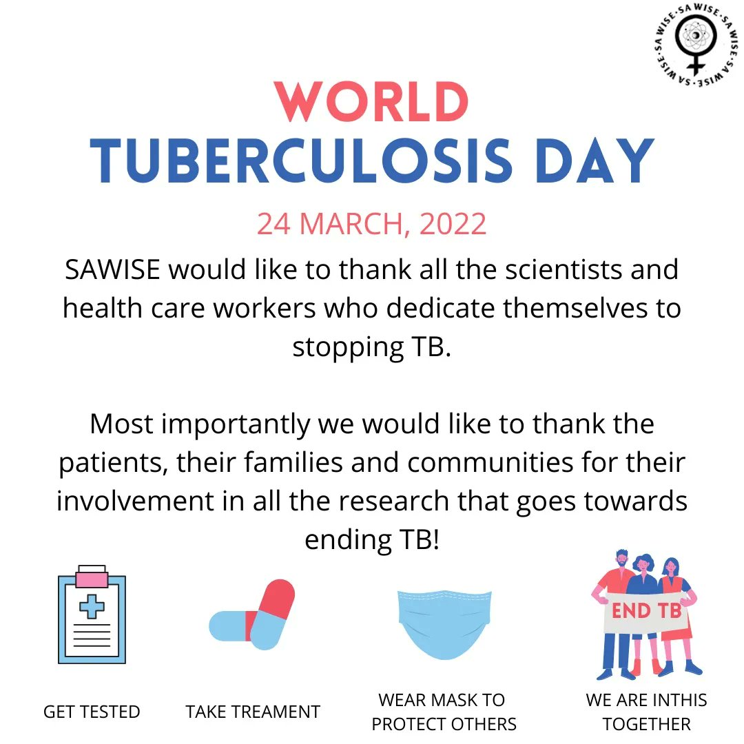 Today is #WorldTBDay!  Tuberculosis remains one of the no 1 infectious killers world wide. Together we can raise awareness, end the stigma and call to #InvestToEndTB to rid the world of this terrible disease!

#WorldTBDay2022 #StopTB #EndTB #endthestigma #inthistogether