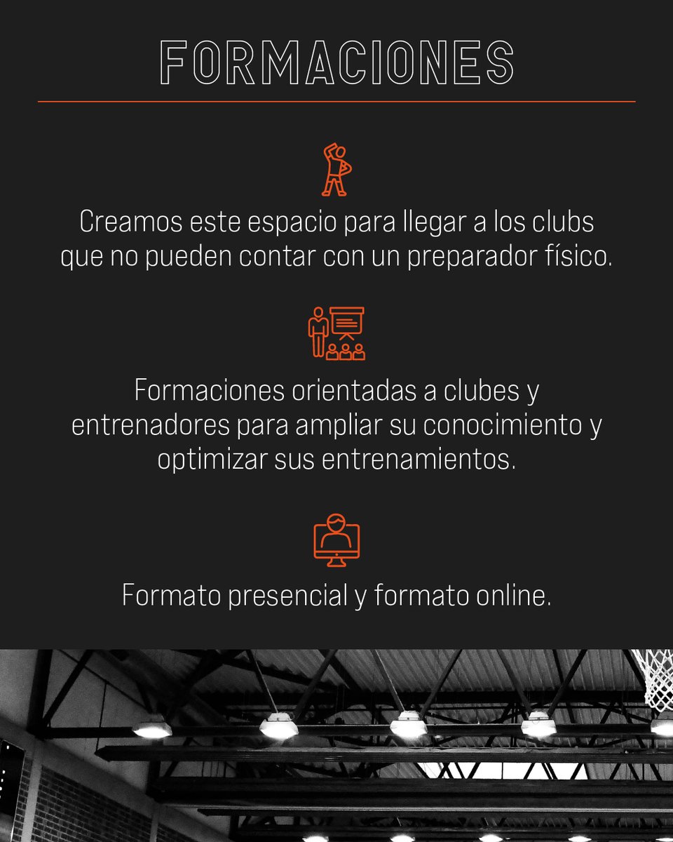 Os presentamos nuestra PRIMERA FORMACIÓN pensada para ENTRENADORES.

Queremos ampliar el conocimiento del baloncesto para que podáis optimizar al máximo vuestros entrenos en cancha y podáis favorecer integralmente del desarrollo deportivo de vuestros jugadores.