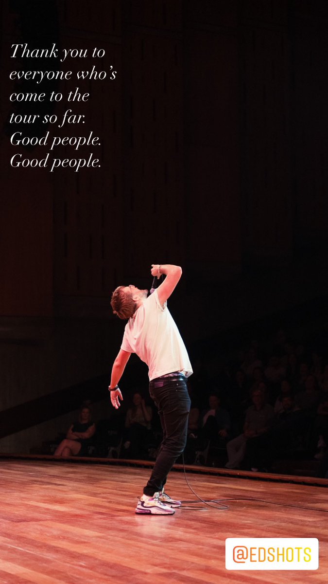 IainDoesJokes's tweet photo. A huge thank you to everyone who’s come to the tour so far. (Photo by Ed Moore) https://t.co/ukkc5C8Abw
