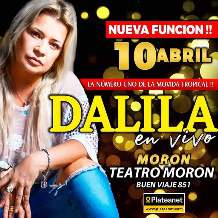 pasiondalilera's tweet photo. @DALILA_REINA vuelve al #TeatroMirón de Bs As y con 2 funciones terribles:
🔴Viernes 01 de Abril.
🔴Domingo 10 de Abril.
Entradas en https://t.co/i7mlLV0EOV o en boleterías del teatro. https://t.co/EKgldDMLdI https://t.co/7mSp7t4BH5