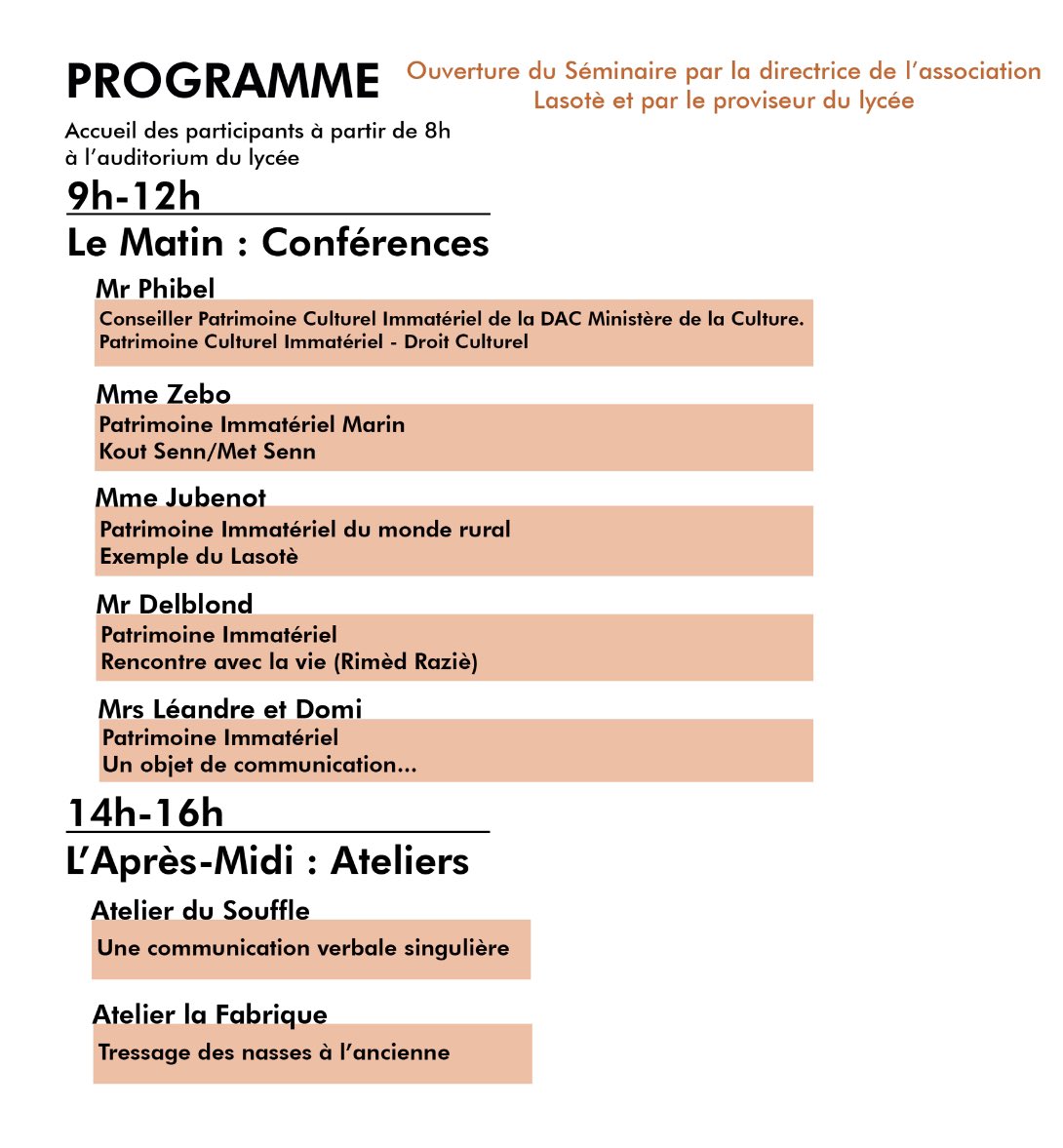 Séminaire #patrimoine #culturel #immatériel <a href="/lpovanicet/">Lycée Polyvalent Victor Anicet</a> <a href="/CTM_Martinique/">CTM</a> <a href="/CAPNORD972/">CAP Nord Martinique</a> <a href="/MartiniqueDaac/">DAAC Martinique</a> <a href="/MinistereCC/">Ministère de la Culture 🇫🇷</a> <a href="/lamartinique/">La Martinique</a> <a href="/acmartinique/">Académie de Martinique</a>
