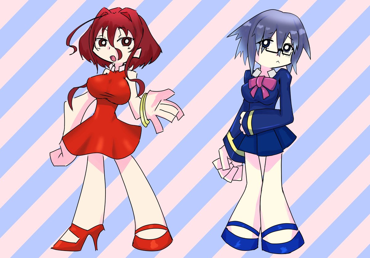 たまに全年齢も描きます
デフォルメうちのこ 夏緋さん&沙雪ちゃん 