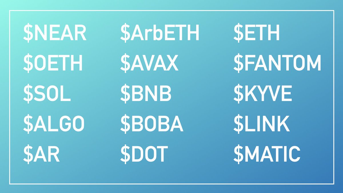 Did you know you don't need an Arweave wallet to upload data to Arweave? You don't even need AR tokens

With Bundlr, you can pay to save your data to <a href="/ArweaveTeam/">ArweaveTeam</a> with any of the tokens listed below 👇

👀 Which token should we add next?