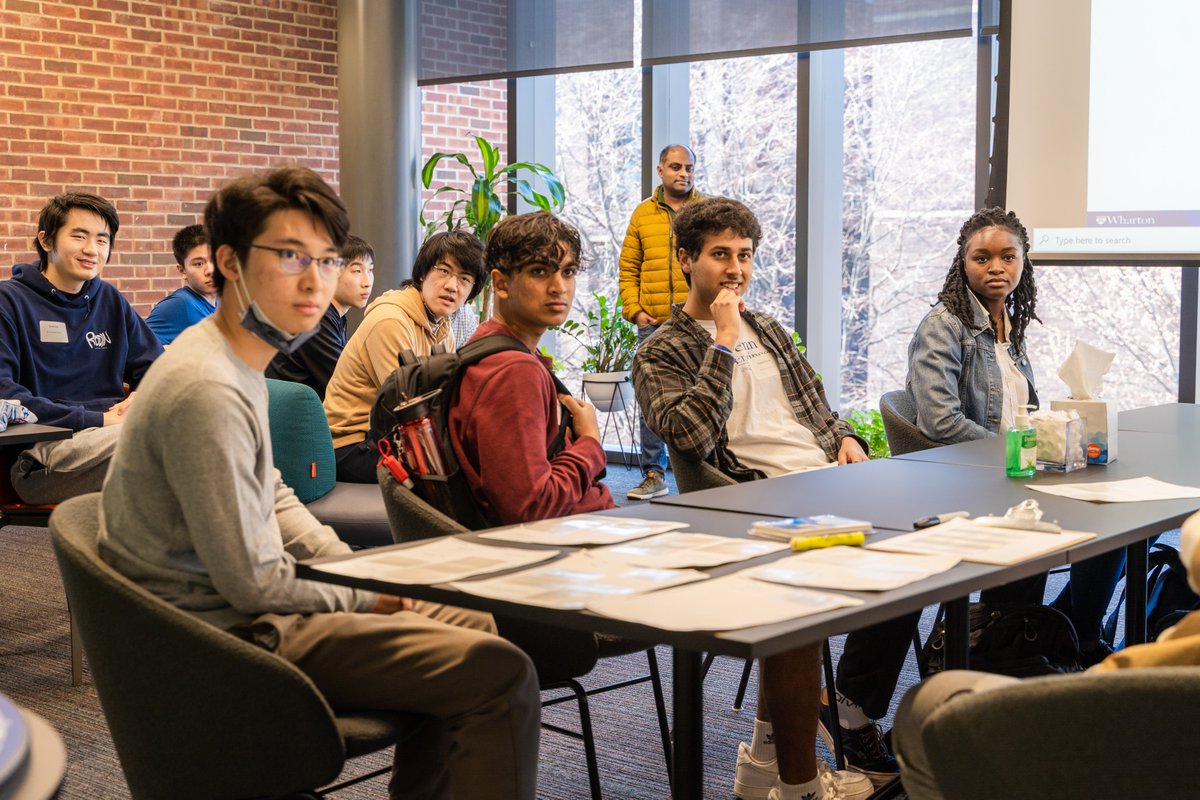 WhartonHumanAI's tweet photo. It was so great having students back in the Academic Research Building last week. Teams met to discuss the Spring 2022 #AnalyticsAccelerator and competed in a scavenger hunt to help get more familiar with the space. Thanks to the Wharton Analytics Fellows for helping! https://t.co/tCu0UXAB49