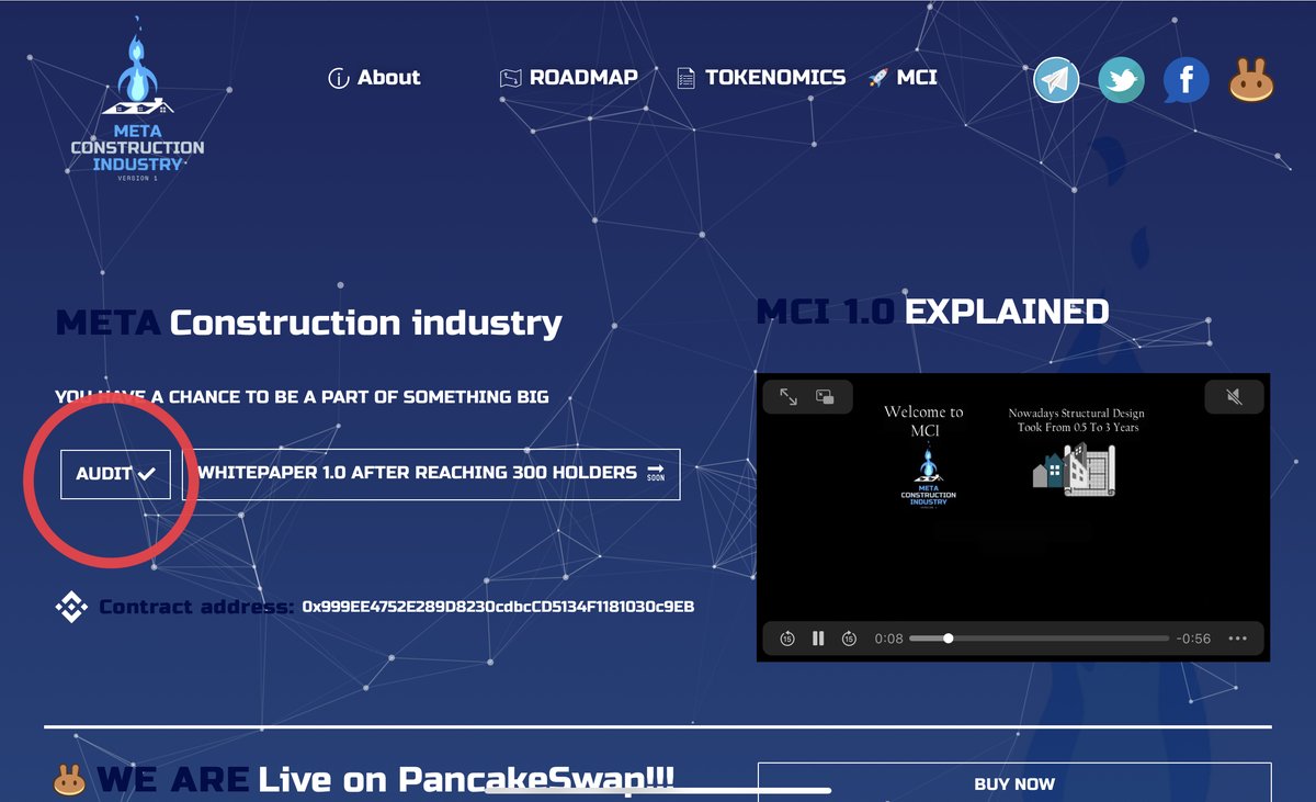 We are happy to announce that today we moved one step forward by geting audited by @cyberscope_io 🔥

You can check audit results and all other important information on our website: mcindustry.tech 💎🚀

#MCI #binance #BNB #BSC #BSCGem #1000xgem #Bitcoin #Ethereum #crypto