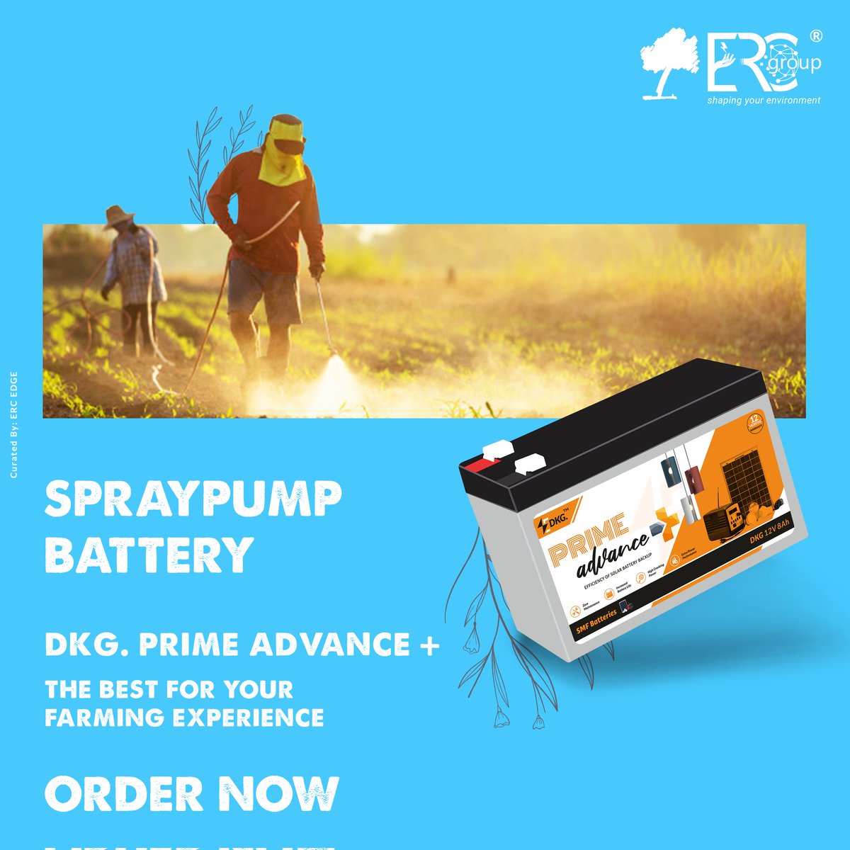ercgroupindia's tweet photo. To order now the best Battery for Farming equipments contact us now...
📞 1800 889 1540
Brand - DKG. Batteries ™
Range - Prime Advance+
Model - 12V 8Ah
Warranty - 12 Months
Note - No replacement will be done without bill or after the Warranty Period.
#smfbatteries #ercgroup https://t.co/A7QcsiBUZY