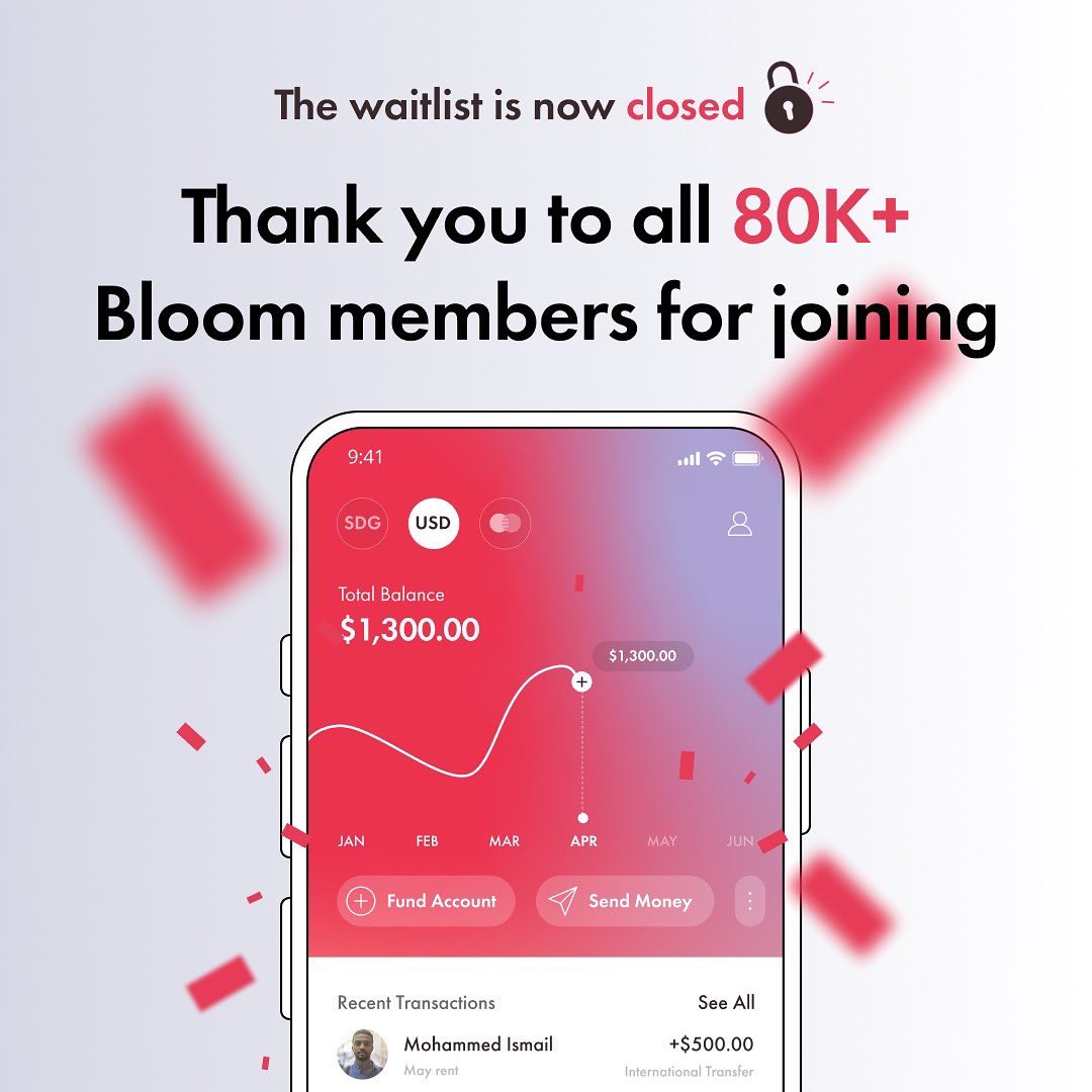 Bloom on Twitter "And that wraps up a firstofakind waitlist in Sudan! Thank you to all