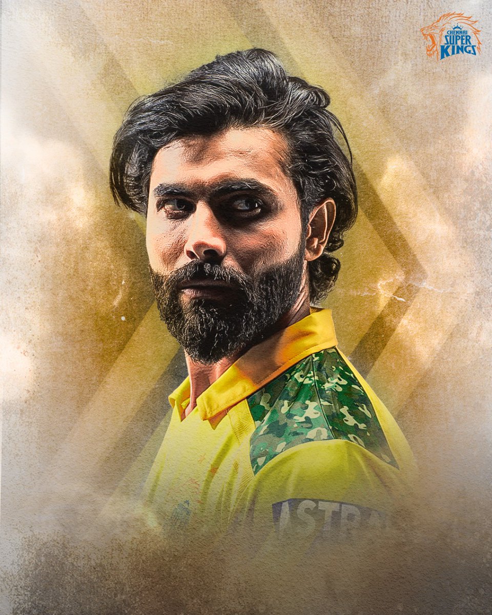 ChennaiIPL's tweet photo. At the h♾️lm! 

#WhistlePodu 🦁 @imjadeja https://t.co/wR8AKQDiDG