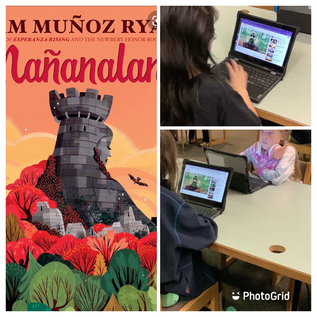 Journey into tomorrow and a #landofhope with 👍❤️📕#marchBookMadness 🏀📚 <a href="/erikpianoman/">Mr. Cabezas🇨🇴🇺🇸</a> <a href="/PamMunozRyan/">Pam Munoz Ryan</a> <a href="/ReneAlfordAP/">Dr. Rene’ Alford</a> <a href="/YMESPTA/">Yates Mill PTA</a> <a href="/Yates_Mill/">Yates Mill Elementary Principal</a>